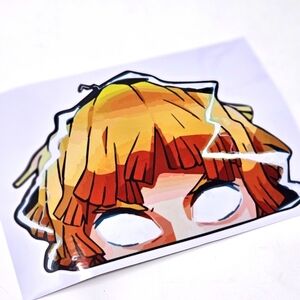 🆕️🆑️ Demon Slayer Anime Decal |  Zenitsu Keeping An Eye Out Waterproof Sticker